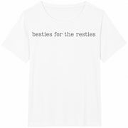 Besties for the Resties Cotton T-Shirt in White