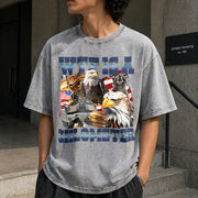 WTF Is a Killometer Vintage Washed T-Shirt in Gray