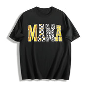 Softball Mama Softball Mom Game Day Cotton T-Shirt in Black