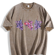 Grapes 90s Retro ® Y2k Grapes Cute Vintage Washed T-Shirt in Brown