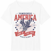 United States of America Since 1776 Cotton T-Shirt in White