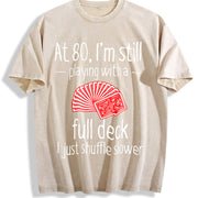 Retro-revival for Dad Vintage Washed T-Shirt in Beige