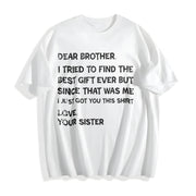 Retro Fathers Day for Brother Dear Brother I to Find Ever Cotton T-Shirt in White
