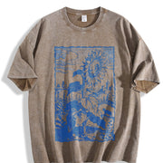 Sunflower Medieval Vintage Washed T-Shirt in Brown