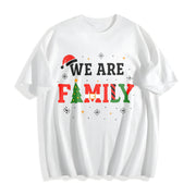 Christmas Family 2025 Pajama Matching Set Classic Cotton T-Shirt in White