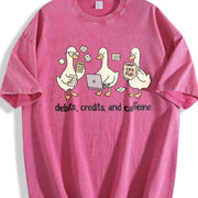 Accountant Goose CPA Bookkeeper Vintage Washed T-Shirt in Red