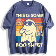 Halloween vintage washed oversized T-shirt in Blue