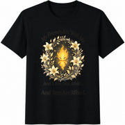 My Friends Are with Me and I Am Not Afraid Cotton T-Shirt in Black