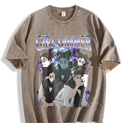 Jujutsu Kaisen Choso Anime vintage washed oversized T-shirt in Brown