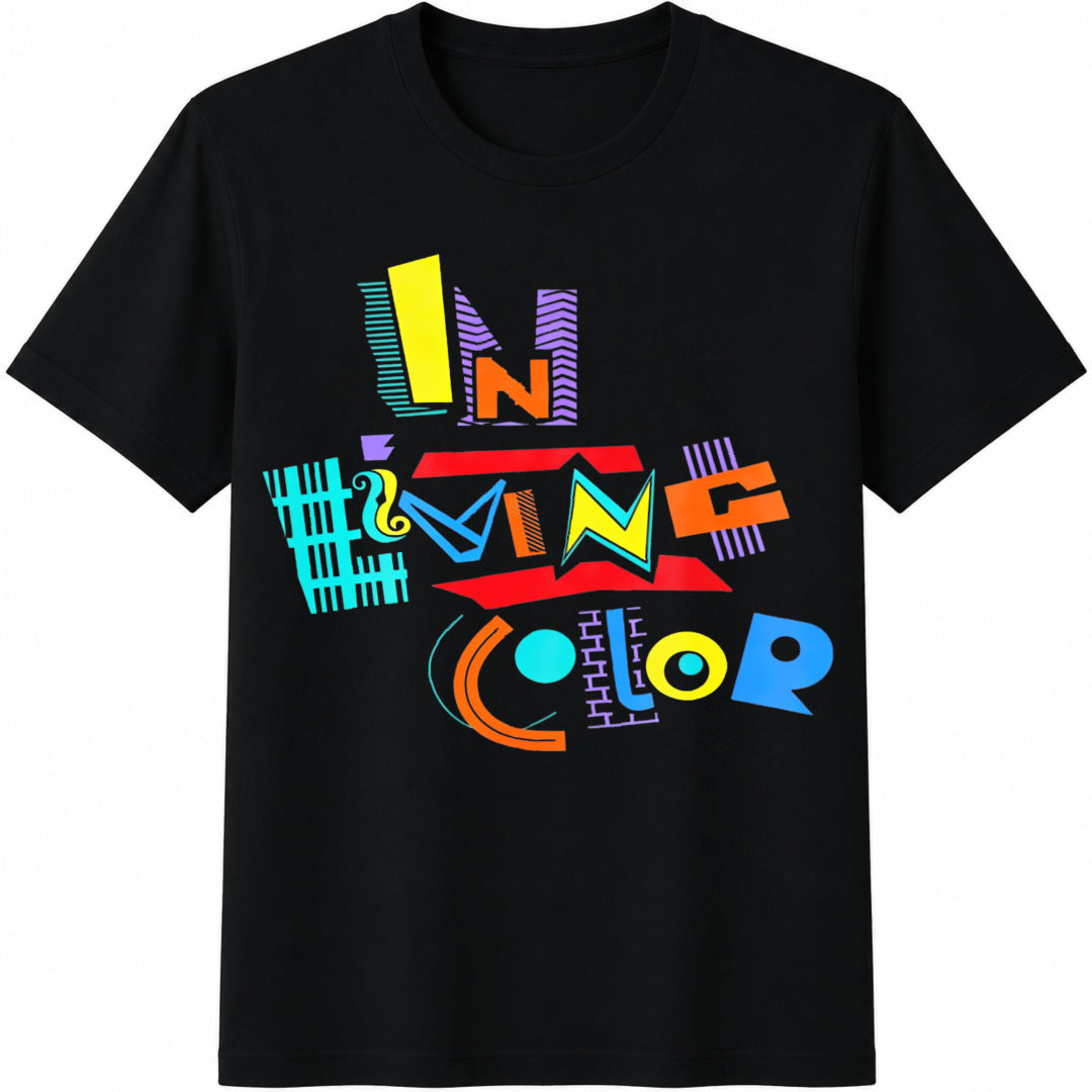 In Living Color Cotton T-Shirt in Black