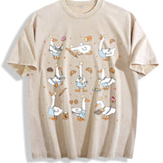 Silly Goose Baker Bakery Mom or Dad Vintage Washed T-Shirt in Beige