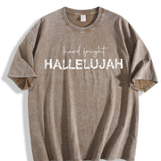 Hard Paid Off Vintage Washed T-Shirt in Brown