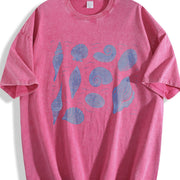 Shells ® Ocean 90s Vintage Washed T-Shirt in Red