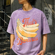 That's Bananas Cute Vintage Washed T-Shirt in Purple