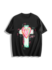 God Is Good All the Time Cotton T-Shirt in Black