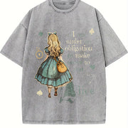 I Am Under No Obligation Vintage Washed T-Shirt in Gray