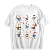 Silly Goose Baseball Cotton T-Shirt in White