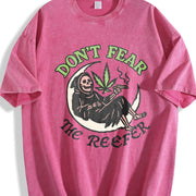 Don't Fear the Reefer Vintage Washed T-Shirt in Red
