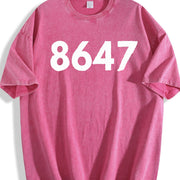 8647 Anti-trump Bella Canvas V-neck Vintage Washed T-Shirt in Red
