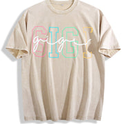 Gigi Cute Gigi for Gigi vintage washed oversized T-shirt in Beige