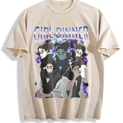 Jujutsu Kaisen Choso Anime vintage washed oversized T-shirt in Beige