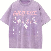 Ghostface Horror Movie Vintage Washed T-Shirt in Purple