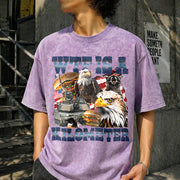WTF Is a Killometer Vintage Washed T-Shirt in Purple