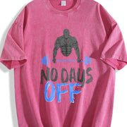 No Days Off Vintage Washed T-Shirt in Red