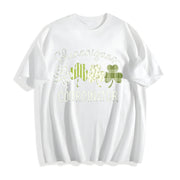 St Patricks Day Mom: Saint Paddys Mama Cotton T-Shirt in White