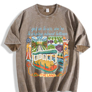 Get in Loser Vintage Washed T-Shirt in Brown