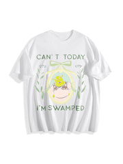 Shrek Coquette Floral Cotton T-Shirt in White