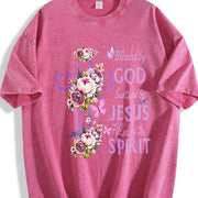 For the Coastal Granddaughter & Urban Explorer: Purple Vintage Washed T-Shirt in Red