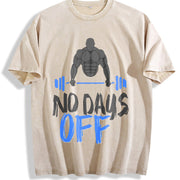 No Days Off Vintage Washed T-Shirt in Beige