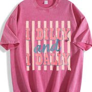 Teacher Mode Off Coquette Bow Retro Break Pastel Vintage Washed T-Shirt in Red