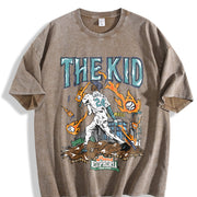 Heavy Batik Baseball Legend Vintage Washed T-Shirt in Brown