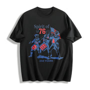 USA 250 Anniversary Cotton T-Shirt in Black