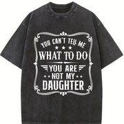 You Can't Tell Me What to Do Vintage Washed T-Shirt in Black