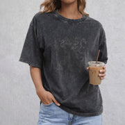 Girls Will Be Girls vintage washed oversized T-shirt in Black