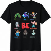 I Am Still Reading About Teacher Cotton T-Shirt in Black