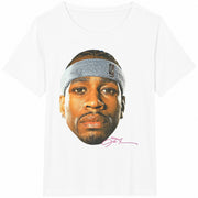 Allen Iverson Head Fan Cotton T-Shirt in White