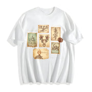Thr0ne of Glass Tersen the Th!rteen Cotton T-Shirt in White