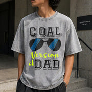 Dad and Son Matching Vintage Washed T-Shirt in Gray
