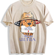 Michelob Ultra American Dog Vintage Washed T-Shirt in Beige