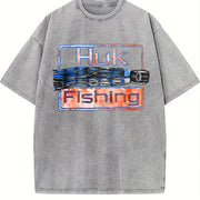 HUK Fishing Vintage Washed T-Shirt in Gray