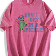 Baseball Mom for Baseball Mama Vintage Washed T-Shirt in Red