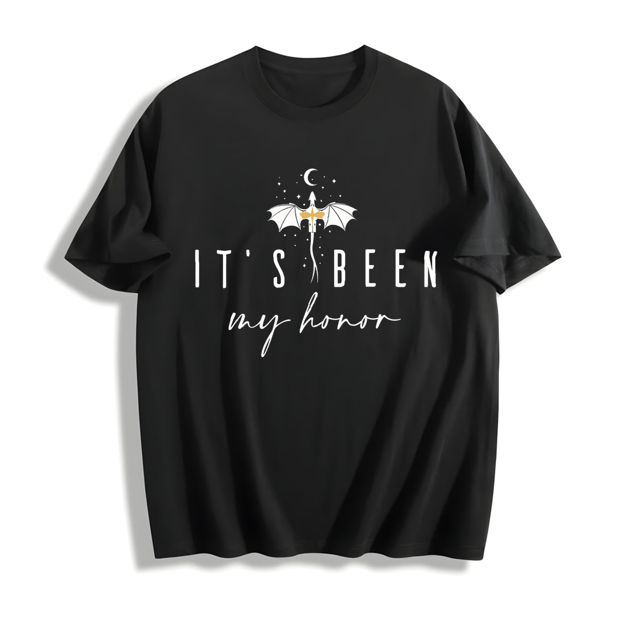 Fourth Wing It’s Been My Honor Cotton T-Shirt in Black