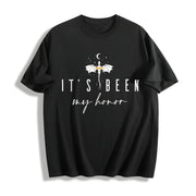 Fourth Wing It’s Been My Honor Cotton T-Shirt in Black