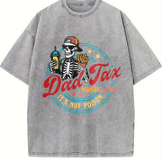 Dad Tax Making Sure It's Not Poison Vintage Washed T-Shirt in Gray