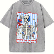 Dispatcher 4th of July Vintage Washed T-Shirt in Gray