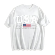 250 Years of Freedom USA Cotton T-Shirt in White